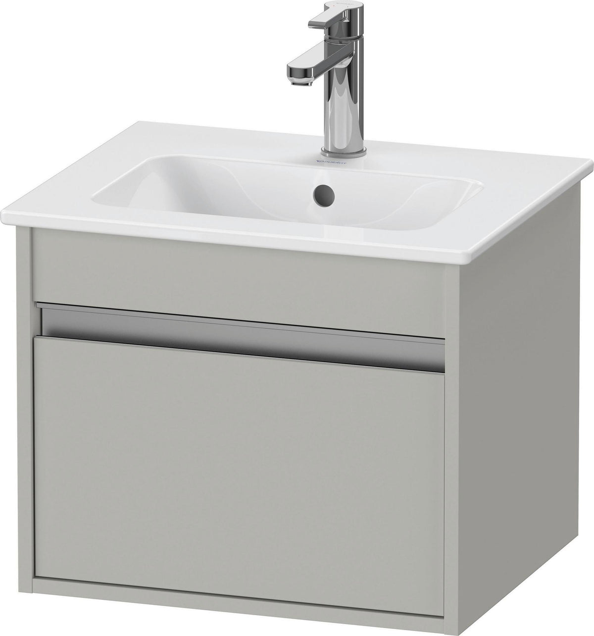 DURAVIT Ketho Waschtischunterbau 500 mm weiß matt, 1 Auszug, wandhängend, Soft-Close