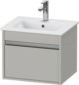 DURAVIT Ketho Waschtischunterbau 500 mm weiß matt, 1 Auszug, wandhängend, Soft-Close