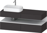 DURAVIT Qatego Studio F. A. Porsche Konsolenwaschtischunterbau 1400 mm Weiß Matt mit LED-Nischenbeleuchtung