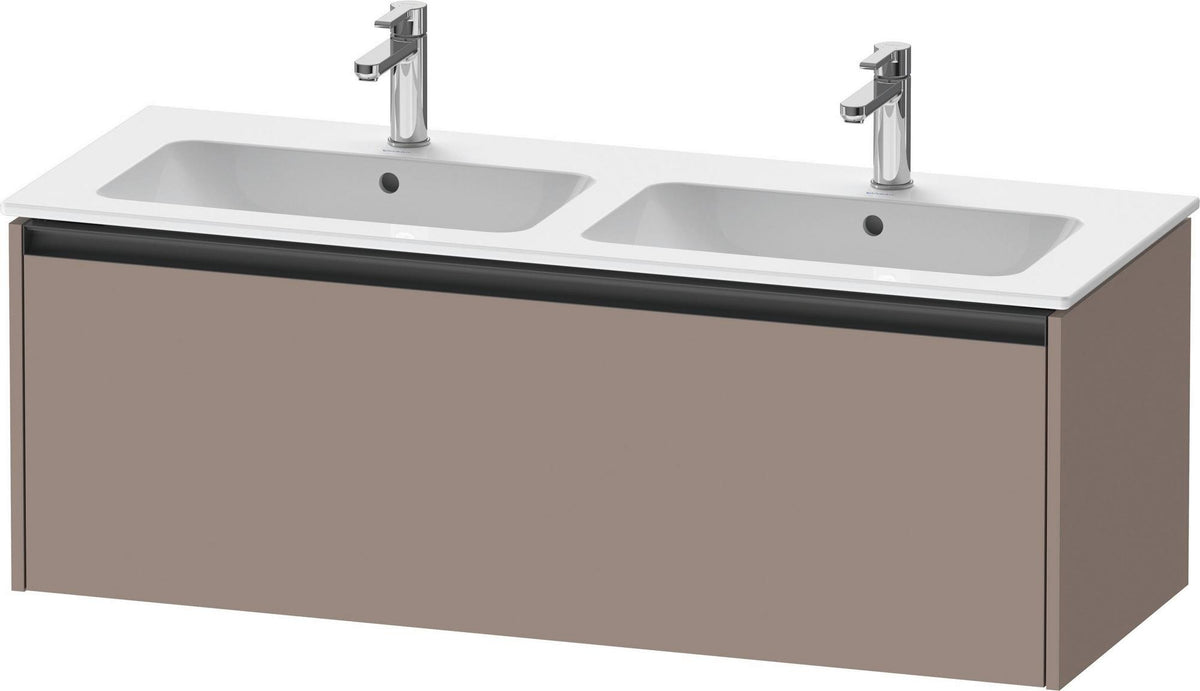 Duravit Waschtischunterbau Ketho.2 wandhängend 1280 mm betongrau matt mit 1 Auszug