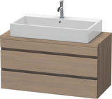 DURAVIT DuraStyle Konsolenwaschtischunterbau 1000 mm Eiche Terra/Weiß Matt mit 2 Schubkästen
