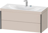 DURAVIT XViu c-bonded Waschtischset 1000 mm wandhängend mit 2 Schubkästen, Tip-on und Soft-Close