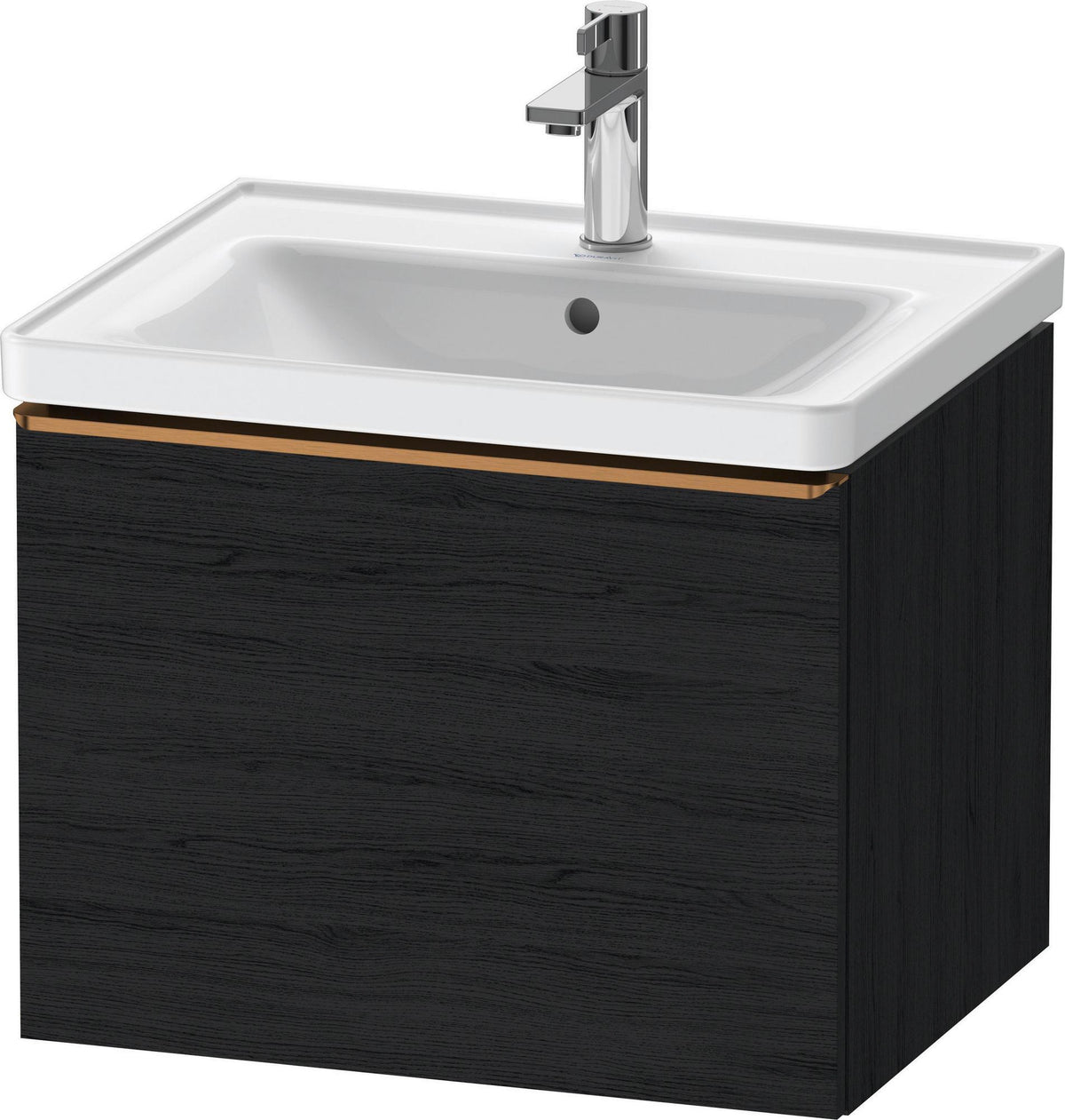 DURAVIT D-Neo Waschtischunterbau 584 mm betongrau matt mit 1 Auszug und Soft-Close