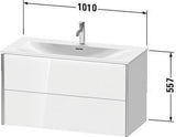 Duravit Waschtischunterbau XVIU 1010x557x480mm 2 Schubladen Programm Charisma taupe seidig-matt
