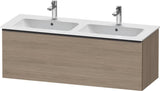 Duravit D-Neo Waschtischunterbau 1280 mm Eiche Terra Matt mit Bronze-Griff und Soft-Close