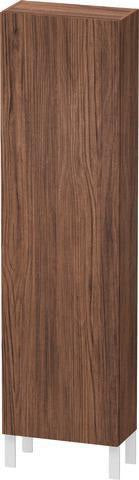 DURAVIT L-Cube Hochschrank 500 mm Nussbaum Dunkel, 1 Tür, wandhängend, Soft-Close