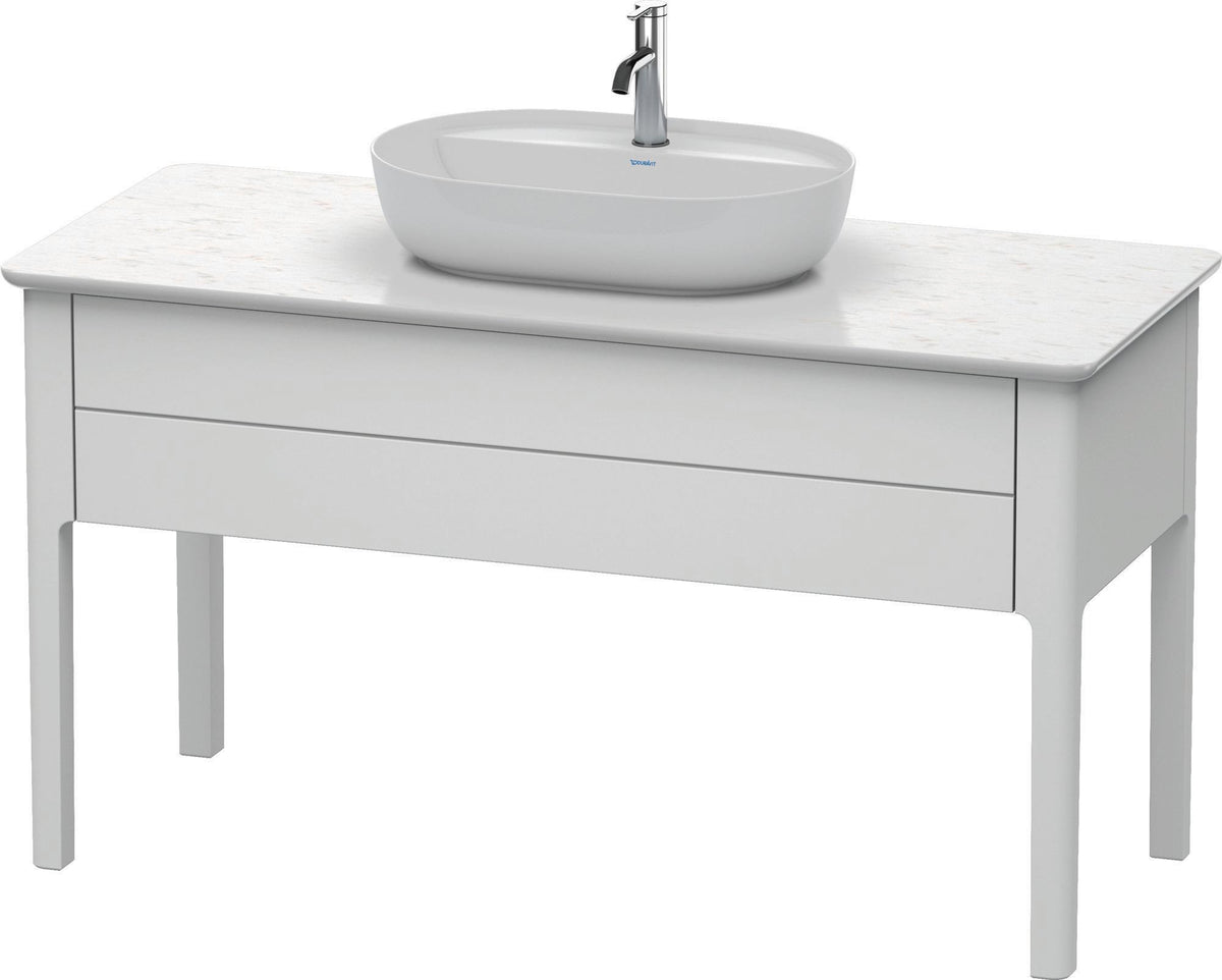 Duravit Luv Waschtischunterbau bodenstehend 1338 mm mit 1 Auszug Weiß Seidenmatt