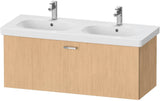 Duravit XBase Waschtischunterbau wandhängend 600 mm, 1 Auszug, weiß matt – montiert