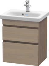 DURAVIT DuraStyle Waschtischunterbau wandhängend 610x500x370 mm Eiche Terra/Weiß Matt