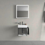 Duravit DuraSquare Metallkonsole mit Handtuchhalter links/rechts, chrom, 333x516x400 mm