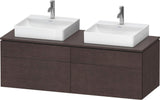 DURAVIT L-Cube Waschtischunterbau 1420 mm Taupe supermatt mit Tip-on und Soft-Close
