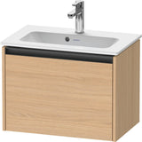 DURAVIT Ketho.2 Waschtischunterbau 610 mm betongrau matt mit Soft-Close-Auszug