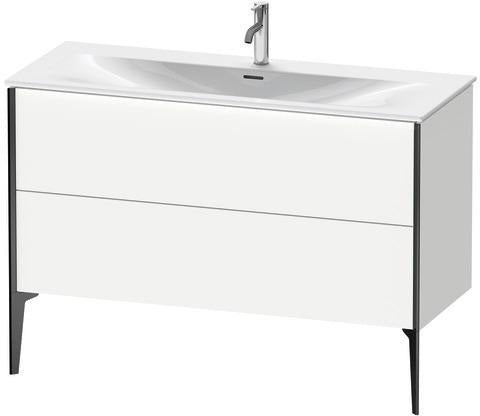 Duravit Waschtischunterbau XVIU 1210 mm weiß matt mit Tip-On-Technik und Siphonausschnitt