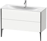 Duravit Waschtischunterbau XVIU 1210 mm weiß matt mit Tip-On-Technik und Siphonausschnitt