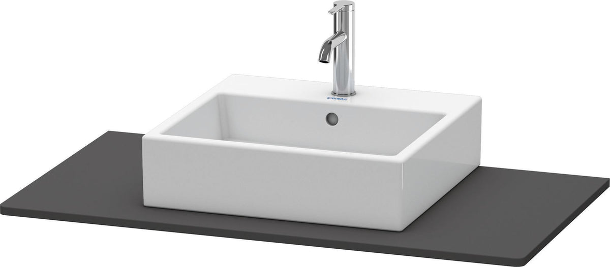 Duravit XSquare Konsole 1000 mm Eiche Schwarz mit Ausschnitt für Waschschüssel