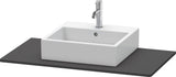 Duravit XSquare Konsole 1000 mm Eiche Schwarz mit Ausschnitt für Waschschüssel