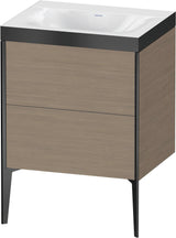 DURAVIT XViu c-bonded Waschtischunterbauset 610 mm Eiche mit 2 Auszügen