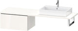 DURAVIT L-Cube Unterschrank 720 mm weiß matt – 1 Auszug, wandhängend, Tip-on