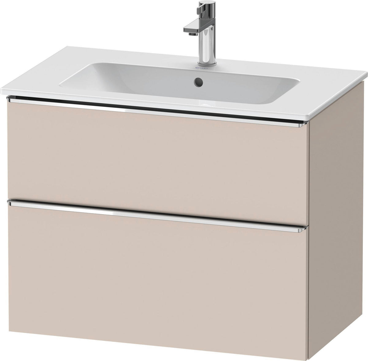 Duravit D-Neo Waschtischunterbau 810 mm betongrau matt mit Soft-Close-Auszug