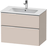Duravit D-Neo Waschtischunterbau 810 mm betongrau matt mit Soft-Close-Auszug