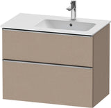 DURAVIT D-Neo Waschtischunterbau 810 mm Weiß Matt mit Bronze Griff und Soft-Close