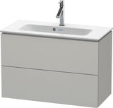 DURAVIT L-Cube Waschtischunterbau 820 mm weiß matt mit 2 Schubkästen und Tip-On-Technik