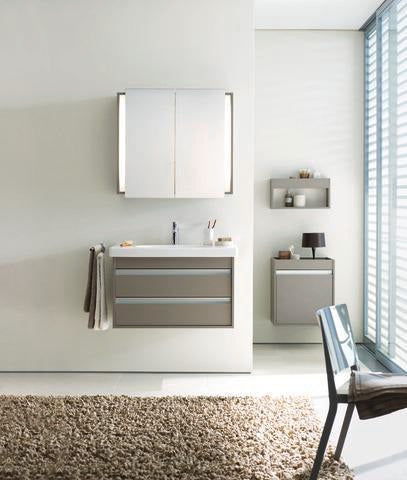 DURAVIT Waschtischunterbau Ketho wandhängend 800 mm, 2 Schubkästen, weiß matt, für D-Code 034285