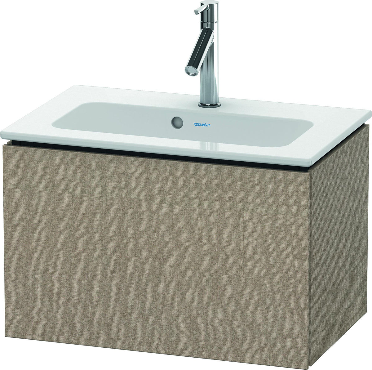 DURAVIT L-Cube Waschtischunterbau 620 mm, 1 Auszug, Weiß Matt, Wandmontage