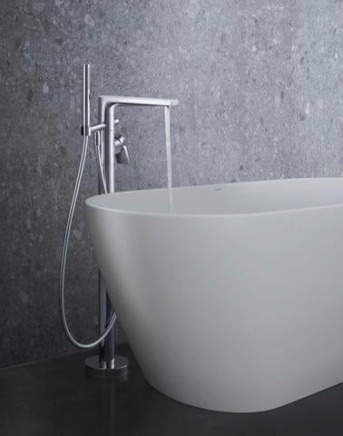 DURAVIT Tulum by Starck Einhebel-Wannenmischer bodenstehend, Keramikmischsystem, Chrom