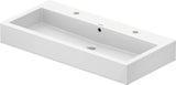 Duravit Waschtisch Vero 1000 mm mit Überlauf, 2 Hahnlöchern und geschliffenem Weiß