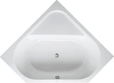 DURAVIT D-Code Eckbadewanne 1400x1400 mm Fünfeck 2-Sitzer mit Überlauf Weiß