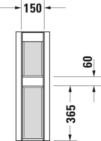 DURAVIT Standsäule Happy D.2 aus Keramik mit WonderGliss, weiß, 170x225x715 mm