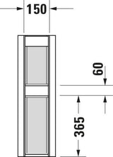 DURAVIT Standsäule Happy D.2 aus Keramik mit WonderGliss, weiß, 170x225x715 mm