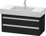 DURAVIT Ketho Waschtischunterbau 1000 mm wandhängend, 2 Schubkästen, basalt matt – mit Soft-Close
