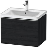 Duravit D-Neo Waschtischunterbau 634 mm betongrau matt mit Bronze-Griff und Soft-Close-Auszug