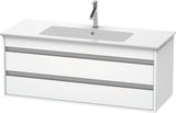 DURAVIT Ketho Waschtischunterbau 1200 mm betongrau matt mit 2 Schubkästen und Soft-Close