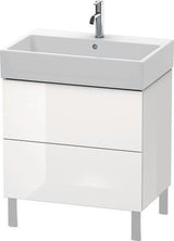 Duravit L-Cube Waschtischunterbau 684 mm Amerikanisch Nussbaum mit Tip-On-Technik