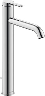 Duravit C.1 Einhebel-Waschtischmischer XL 166 mm mit Zugstange, Schwarz Matt
