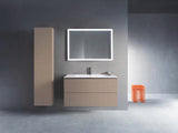 Duravit L-Cube Waschtischunterbau 1020 mm taupe matt – wandhängend, 2 Schubkästen, Tip-On