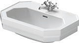 Duravit Waschtisch Serie 1930 600 mm mit Überlauf und 1 Hahnloch, weiß