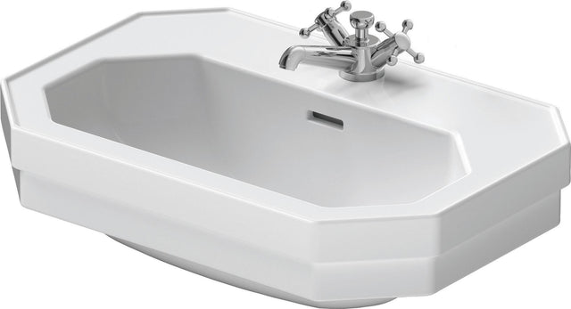Duravit Waschtisch Serie 1930 600 mm mit Überlauf und 1 Hahnloch, weiß
