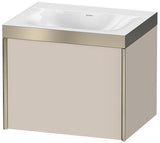 Duravit Waschtischunterbauset XVIU 600x480mm mit Möbelwaschtisch Viu und Auszug
