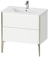 Duravit Waschtischunterbau XVIU 810x834x480mm 2 Auszüge Ahorn mitte Schürze s-matt