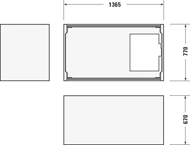 DURAVIT DuraStyle Rechteck-Badewanne 1400x800mm weiß Acryl Einbauwanne