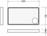 DURAVIT Starck Slimline Duschwanne 1200x800 mm Weiß Sanitäracryl mit Antislip