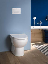 Duravit No.1 Stand-WC 480 mm spülrandlos mit HygieneGlaze, weiß