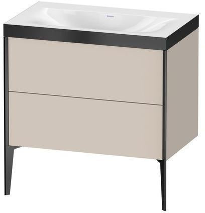 Duravit Möbelwaschtischset XVIU 800x480mm Chaos mit Möbelwaschtisch Viu und Unterbau