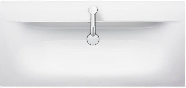 Duravit Viu Möbelwaschtisch 1030 mm Weiß mit Überlauf und Hahnlochbank