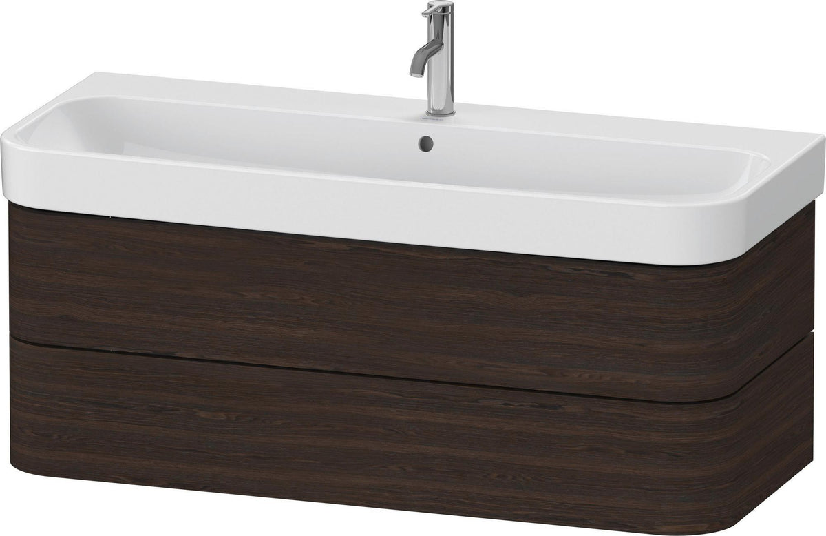 DURAVIT Waschtischunterbau Happy D.2+ wandhängend 1175 mm Taupe supermatt mit Tip-On Technik
