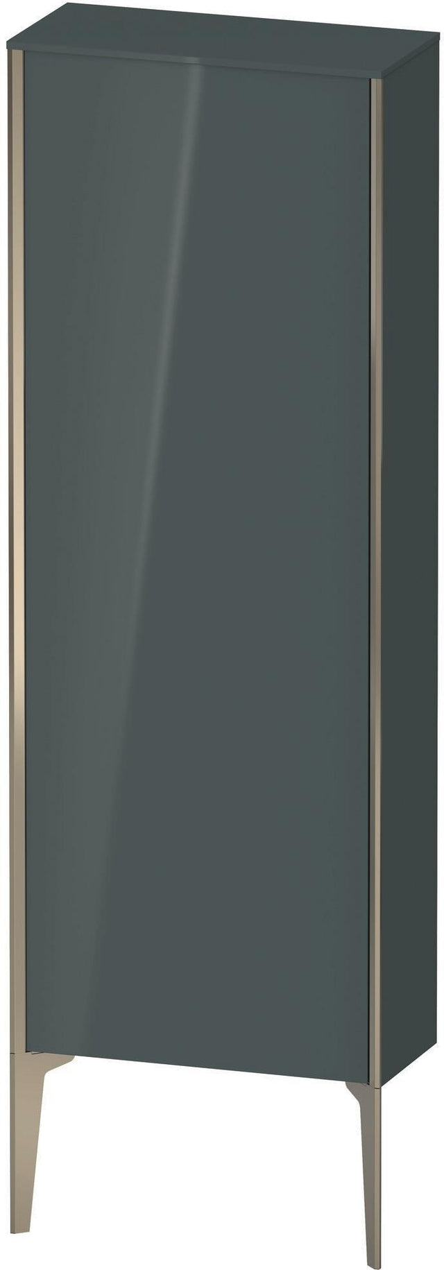 Duravit Halbhochschrank XViu 1330 mm, 1 Tür, rechts, dolomiti grey hochglanz, wandhängend